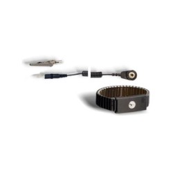 7804188 Opaska ESD metalowa na rękę z kablem 2 m, zatrzask 10mm/banan