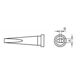 WELLER LT K grot lutowniczy 1.2 x 0.4 mm, typ wkrętak