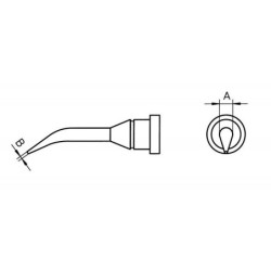 LT 1SLX grot lutowniczy Ø 0.4 mm, zagięty 30°, okrągły