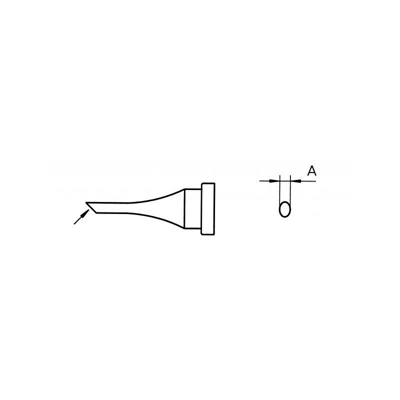 LT 4 grot lutowniczy 1.2 mm, ścięty 45°