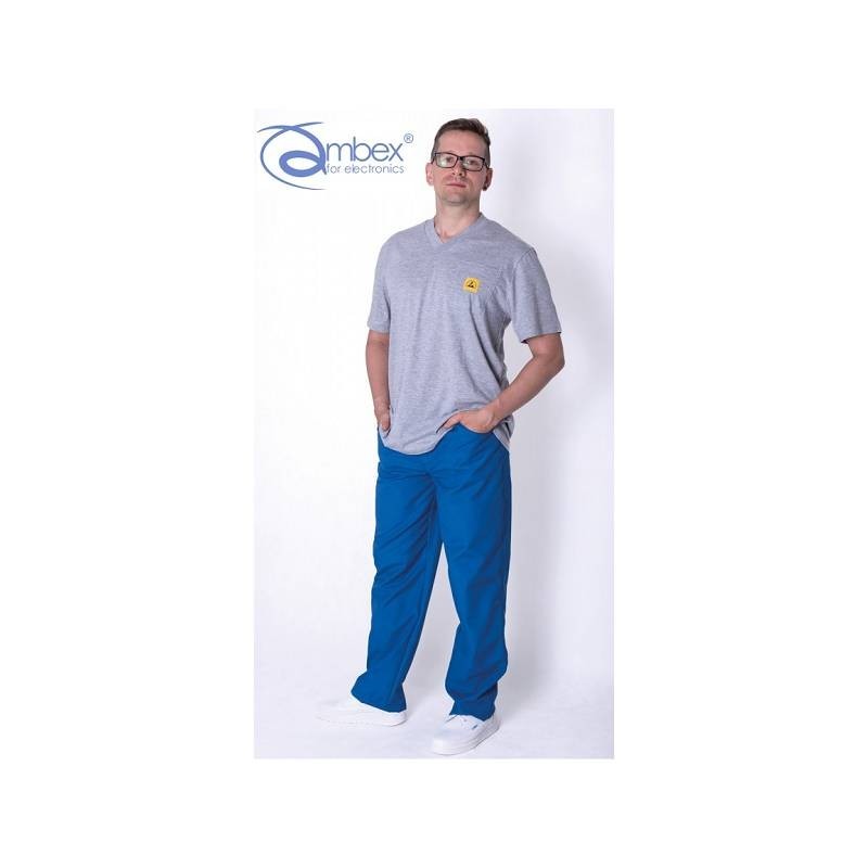 Koszulka T-SHIRT ESD, materiał TS16 PIQUE, krótki rękaw, kieszeń na piersi - TKZ Koszulka T-SHIRT ESD, materiał TS16 PIQUE, krótki rękaw, kieszeń na piersi - TKZ