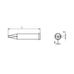 XT A grot lutowniczy 1.6 x 0.7 mm
