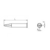 XT AL grot lutowniczy 1.6 x 1.0 mm