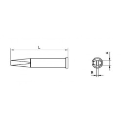 XT M grot lutowniczy 3.2 x 1.2 mm