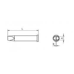 XT D grot lutowniczy 4.6 x 0.8 mm