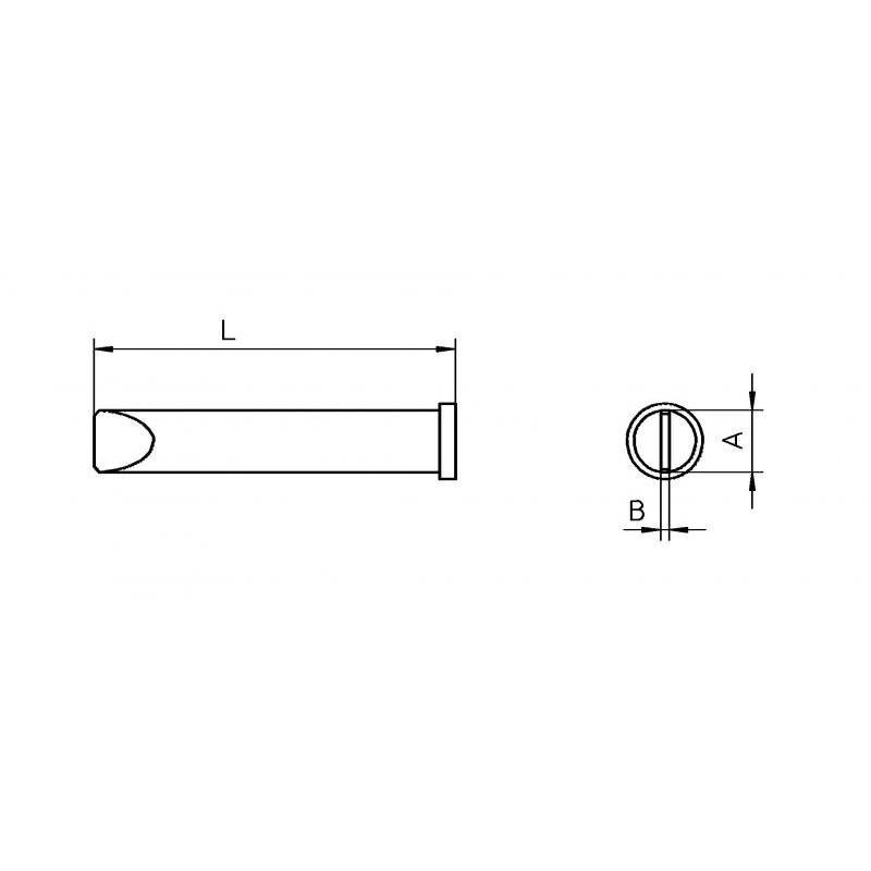 XT E grot lutowniczy 5.9 x 1.2 mm