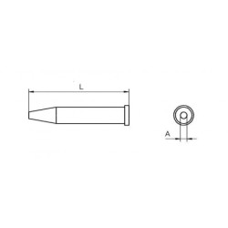 XT BS grot lutowniczy Ø 2.4 mm, okrągły