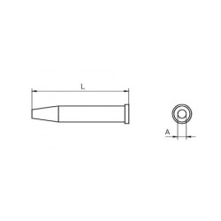 XT CS grot lutowniczy Ø 3.2 mm, okrągły