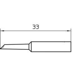 XNT GW1 grot lutowniczy 2.0 mm, mini fala