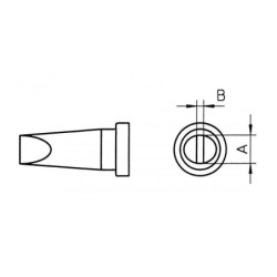 WELLER LT DLL grot lutowniczy 4.6 x 1.2 mm, typ wkrętak