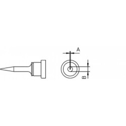WELLER LT 1SCNW grot lutowniczy 0.3 x 0.1 mm, chromowany, typ wkrętak