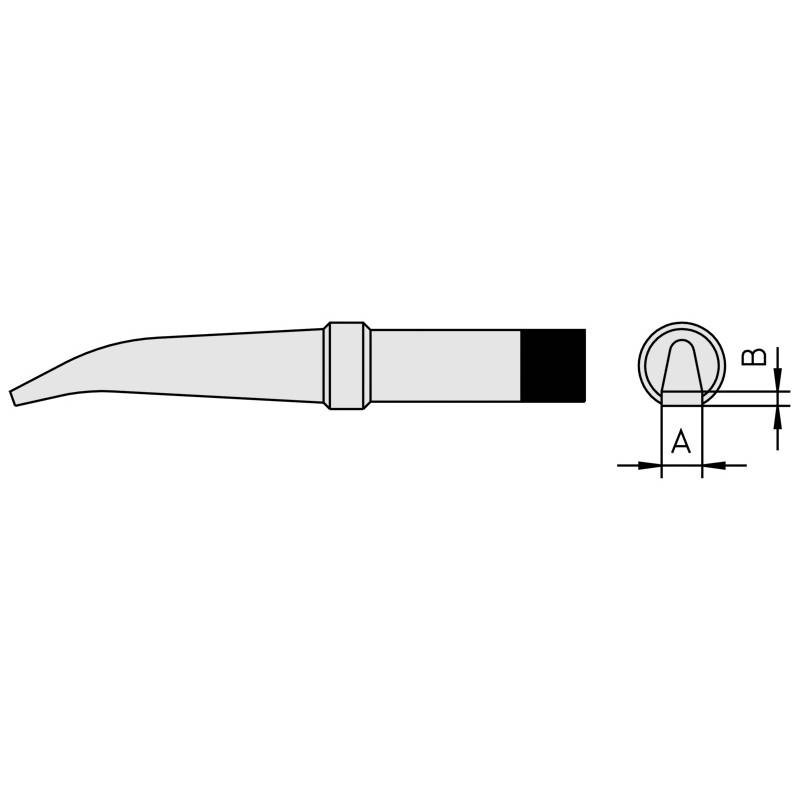 PT MX7 grot 3.2 mm, zagięty, typ wkrętak PT MX7 grot 3.2 mm, zagięty, typ wkrętak