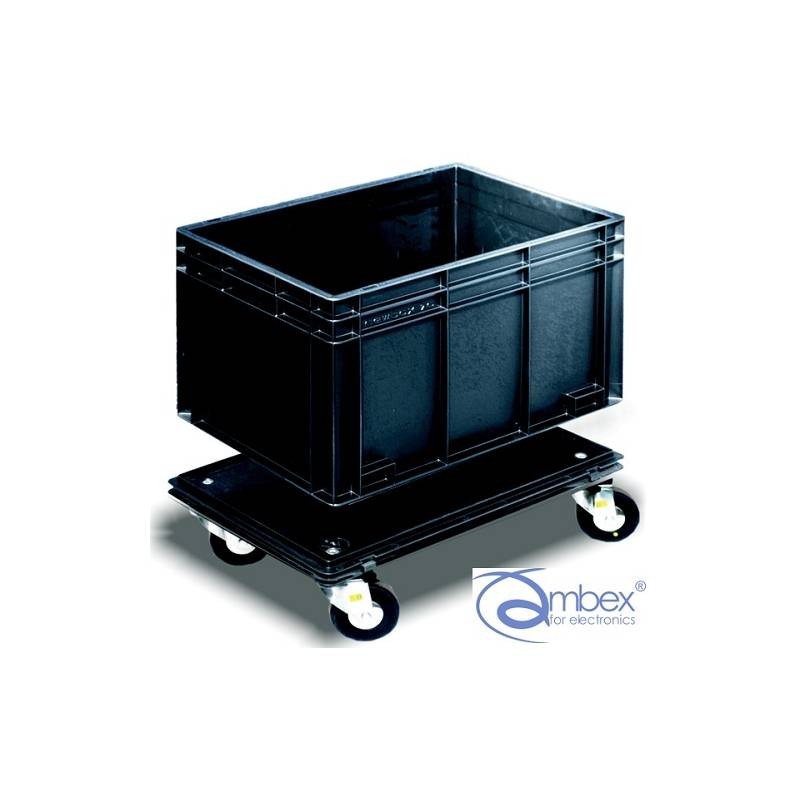 ROLLBOX 64 Wózek do pojemników format EURO 600x400, ESD