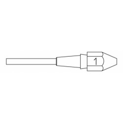 XDS 1 dyszka 1.4 x 2.5 x 10.5 mm