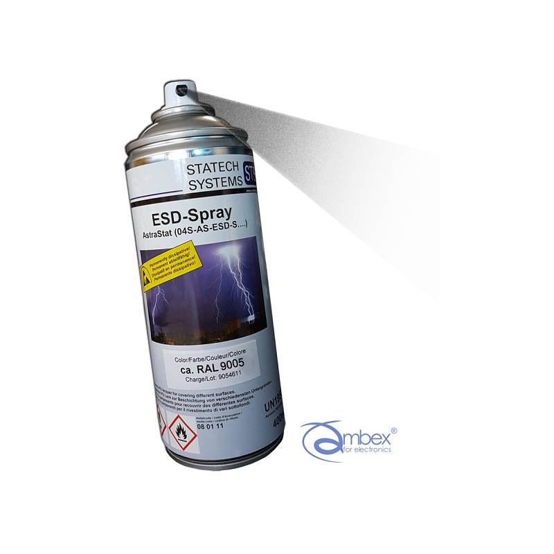 AstraStat farba ESD, spray 400 ml, RAL 9005