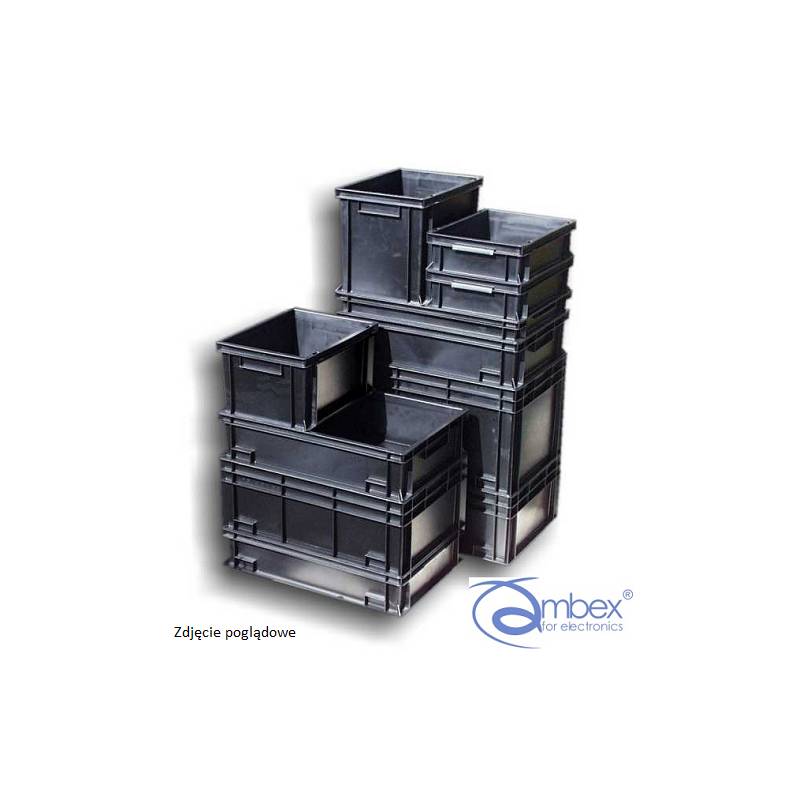 NEWBOX 24 pojemniki magazynowe 600x400x120, ESD
